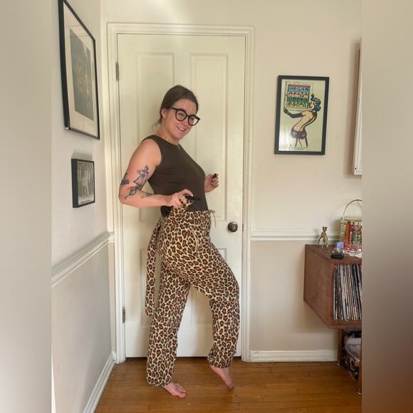 Jeremy Scott x Adidas Pants - Jeremy Scott x Adidas Leopard Sweats